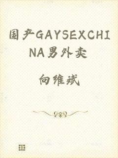 国产GAYSEXCHINA男外卖