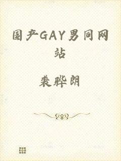 国产GAY男同网站