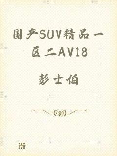 国产SUV精品一区二AV18