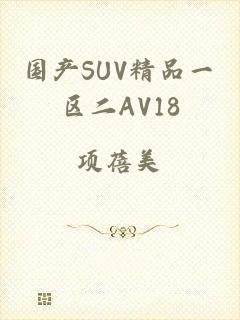 国产SUV精品一区二AV18