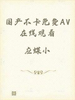 国产不卡免费AV在线观看