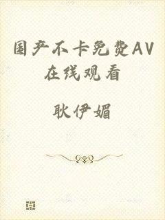国产不卡免费AV在线观看