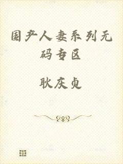 国产人妻系列无码专区