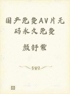 国产免费AV片无码永久免费