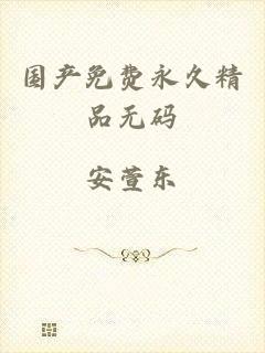 国产免费永久精品无码