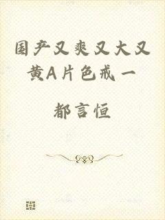国产又爽又大又黄A片色戒一