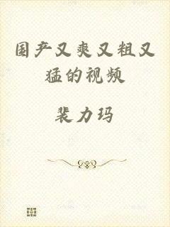 国产又爽又粗又猛的视频