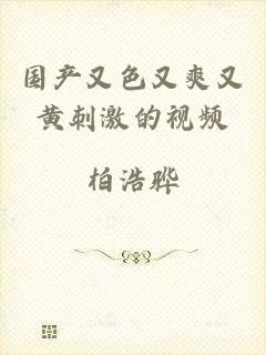 国产又色又爽又黄刺激的视频