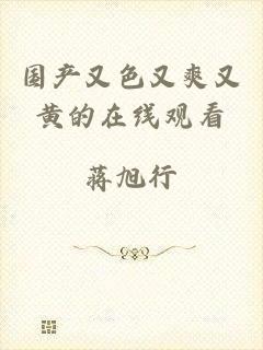 国产又色又爽又黄的在线观看