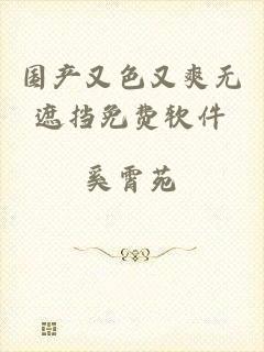 国产又色又爽无遮挡免费软件