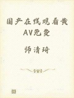 国产在线观看黄AV免费