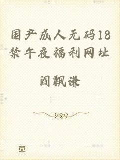 国产成人无码18禁午夜福利网址