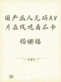 国产成人无码AV片在线观看不卡