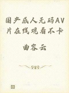 国产成人无码AV片在线观看不卡