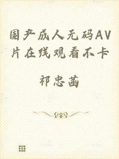 国产成人无码AV片在线观看不卡