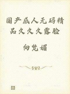国产成人无码精品久久久露脸