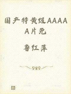 国产特黄级AAAAA片免