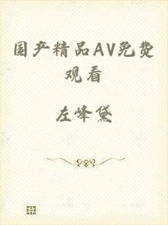 国产精品AV免费观看