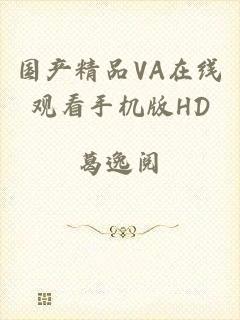 国产精品VA在线观看手机版HD