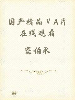 国产精品ⅤA片在线观看
