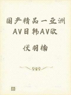 国产精品一亚洲AV日韩AV欧