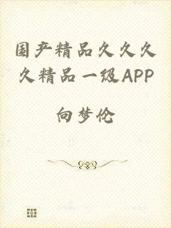 国产精品久久久久精品一级APP