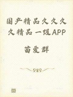 国产精品久久久久精品一级APP