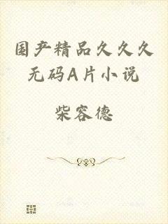国产精品久久久无码A片小说
