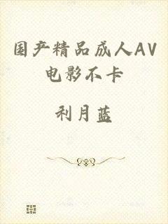 国产精品成人AV电影不卡