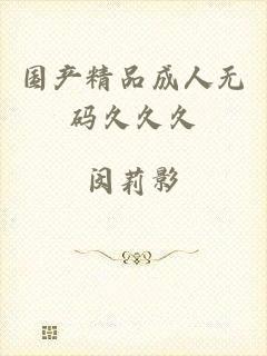 国产精品成人无码久久久