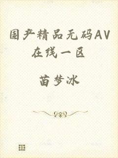 国产精品无码AV在线一区