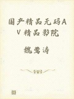 国产精品无码AⅤ精品影院