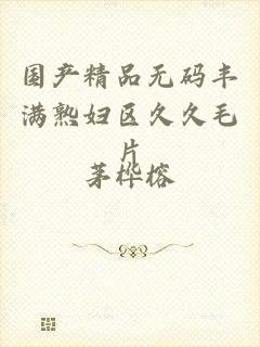 国产精品无码丰满熟妇区久久毛片