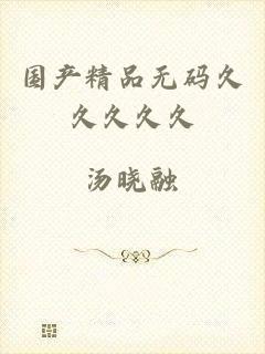 国产精品无码久久久久久