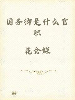 国务卿是什么官职