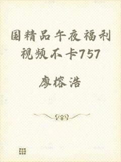 国精品午夜福利视频不卡757