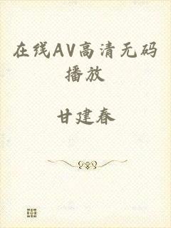 在线AV高清无码播放