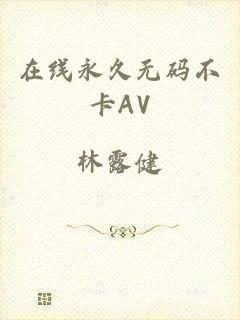在线永久无码不卡AV