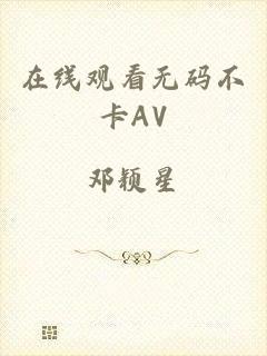 在线观看无码不卡AV