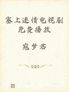 塞上迷情电视剧免费播放