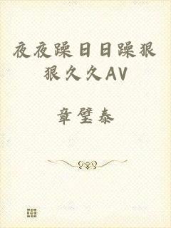 夜夜躁日日躁狠狠久久AV