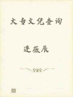 大专文凭查询