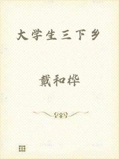大学生三下乡