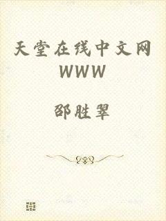 天堂在线中文网WWW