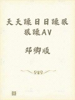 天天躁日日躁狠狠躁AV