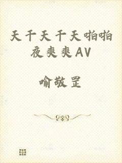 天干天干天啪啪夜爽爽AV