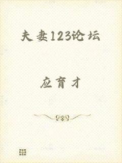夫妻123论坛