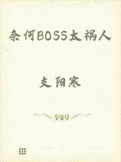 奈何BOSS太祸人