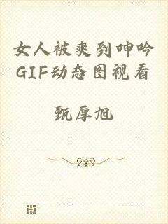 女人被爽到呻吟GIF动态图视看