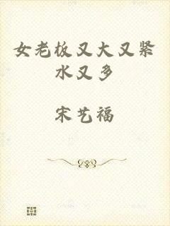 女老板又大又紧水又多